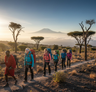 hiking in tanzania